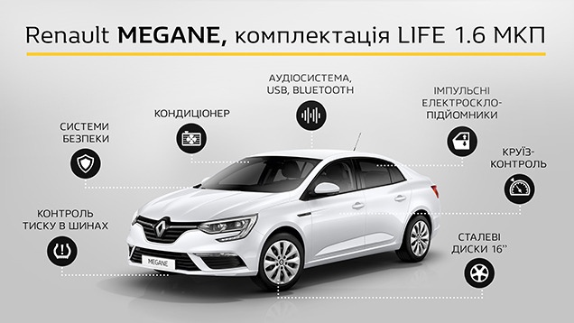 ֲ ֲ    Renault MEGANE   LIFE 1.6   435 900 .